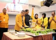 Puncak HUT ORMAS MKGR tingkat Sulsel, Dari Penyerahan Bantuan Untuk Masjid Hingga Seminar Nasional