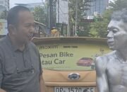 Aksi Spontanitas  Turun dari Kendaraan , Mantan Legislator Golkar Nasran Mone Beri Edukasi ke Manusia Silver