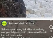Beredar Video di Akun “Sosmed Viral” OTK Ambil Pasir Pantai diduga Lokasinya di Kawasan Pesisir Pantai di  Bulukumba