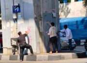 Karang Taruna Makassar Bersama Ormas Bersihkan Flyover dari Aksi Vandalisme