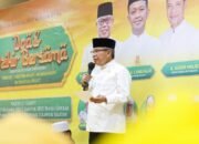 Taufan Pawe Pimpin Doa Untuk Korban Bencana Sumatera Aceh Pada Puncak HUT Gokar Ke 61.