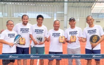 Sukses Gelar Edisi Kedua, Tilly–Boy Sermani Juara Turnamen Padel Internal Senior Padel Makassar